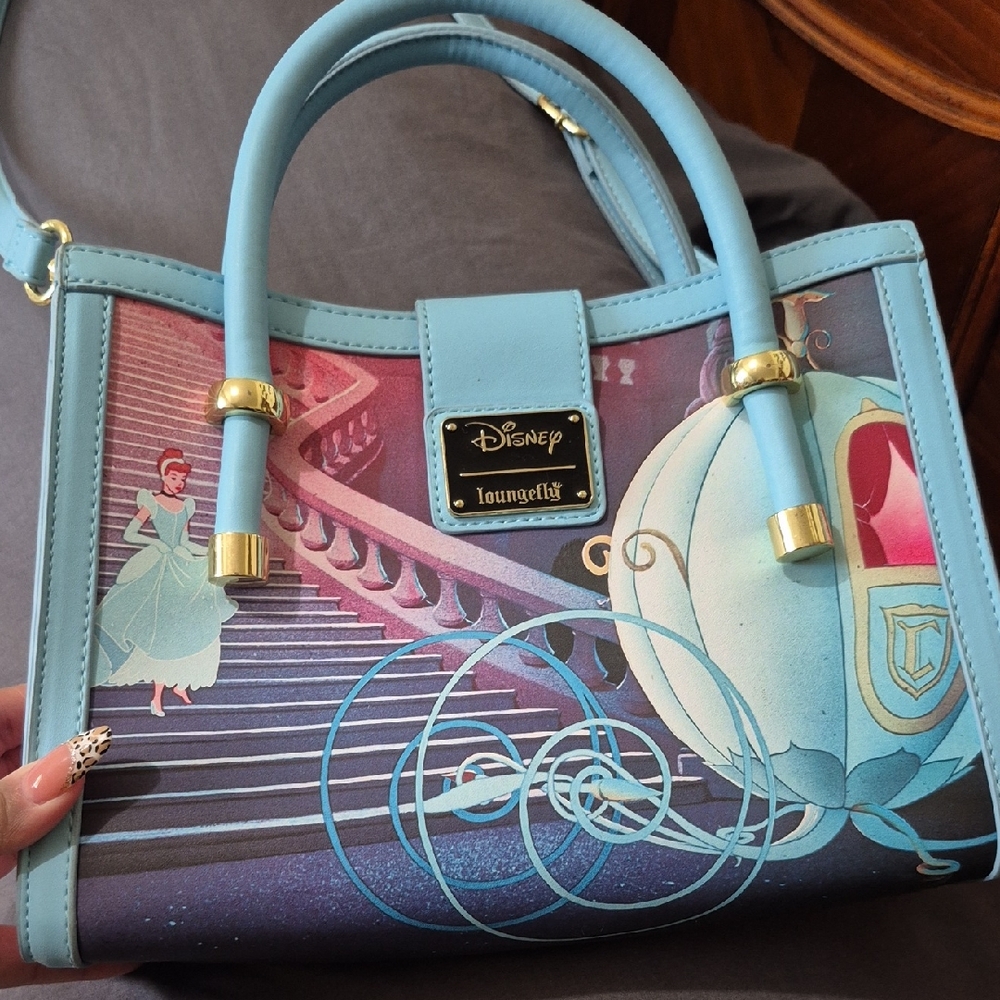Loungefly Disney Cinderella Blue Satchel